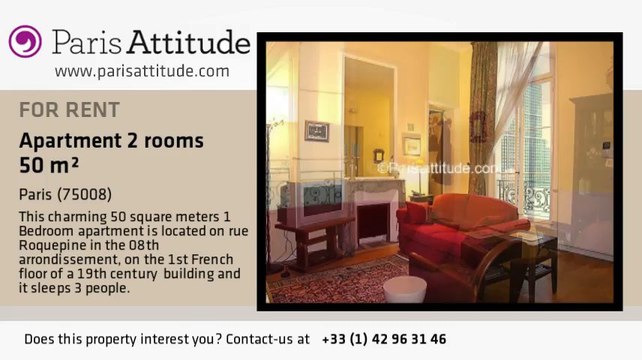 1 Bedroom Apartment for rent - Miromesnil, Paris - Ref. 4611