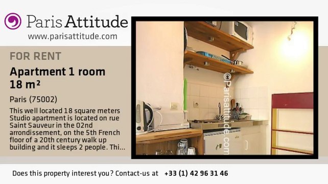 Studio Apartment for rent - Montorgueil, Paris - Ref. 4956