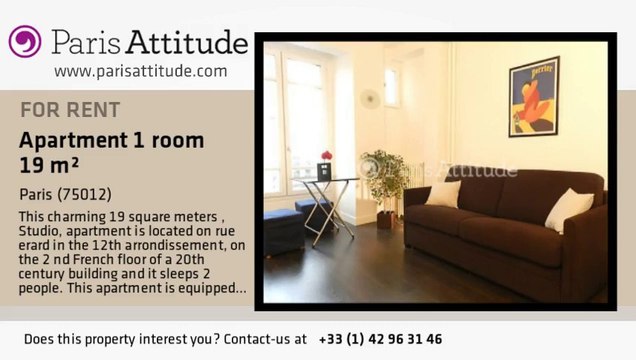 Studio Apartment for rent - Reuilly Diderot, Paris - Ref. 8105