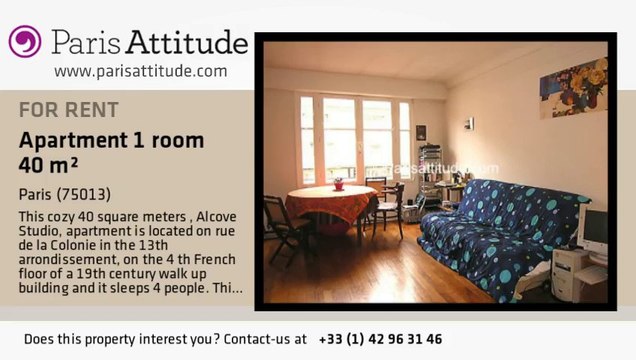 Alcove Studio Apartment for rent - Tolbiac, Paris - Ref. 1092