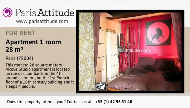 Alcove Studio Apartment for rent - Hôtel de Ville, Paris - Ref. 3615