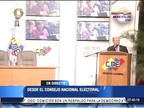 Vicente Díaz: En las próximas horas el CNE comunicará los primeros resultados