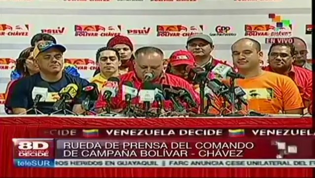 PSUV no tolerará delitos electorales de nadie, asegura Cabello