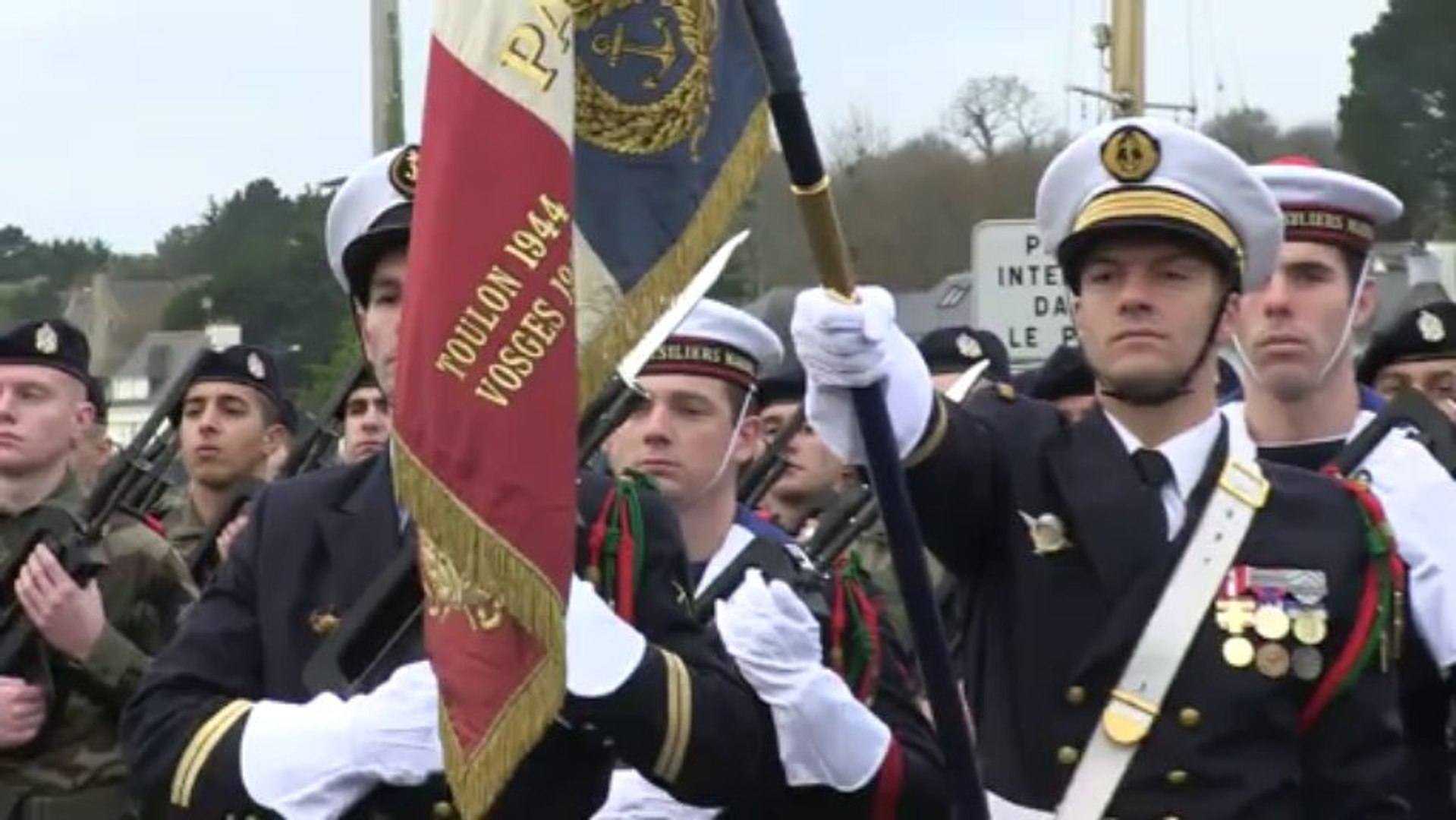 ⁣La ville de Guidel accueille la cérémonie de l’école des fusiliers marins