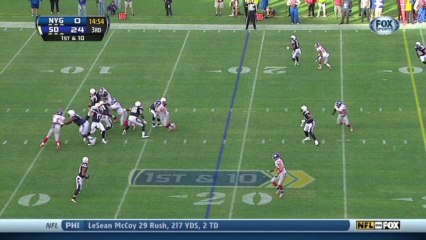 Giants defense, sack, 1-yd loss
