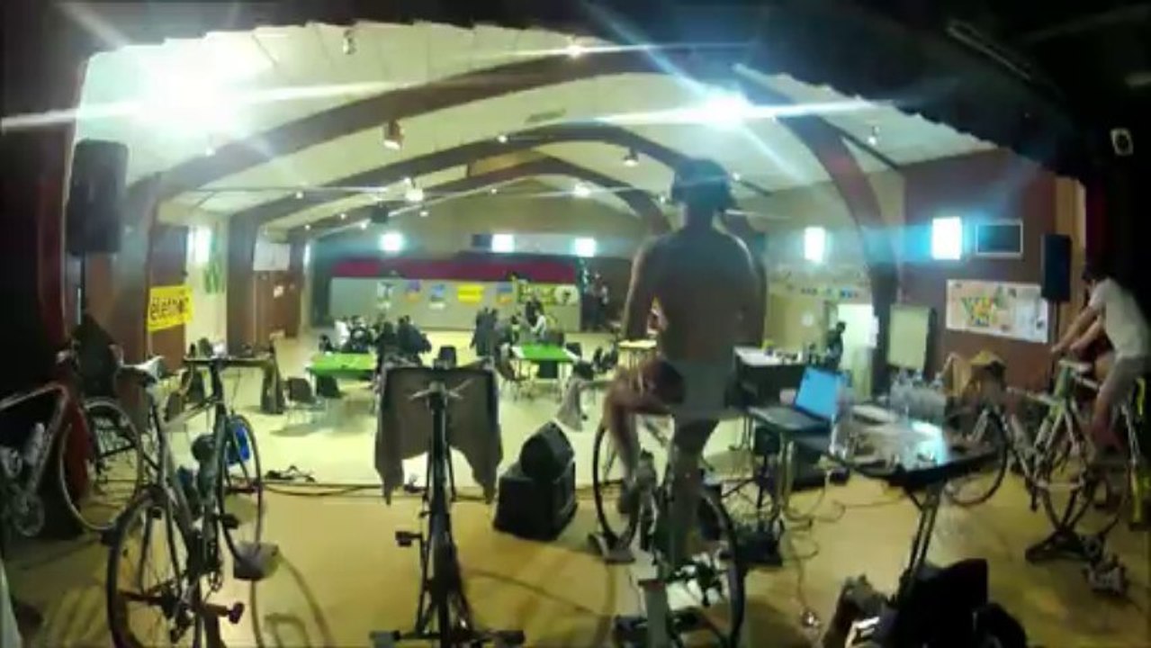 24 heures sur home trainer pour le téléthon 2013