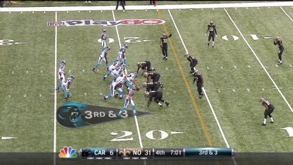 QB Newton, 15-yd, run