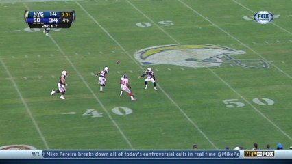 QB Manning to WR Nicks, 28-yd, pass