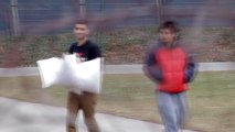 Pillow Fight With Strangers In The Streets!! Childhood Prank!!!