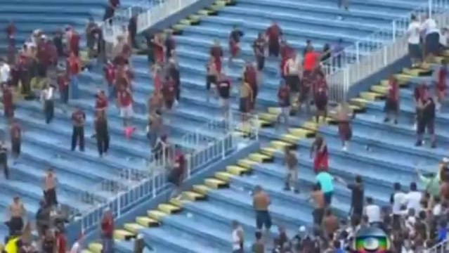 Violent fights break out at Brazilian football match