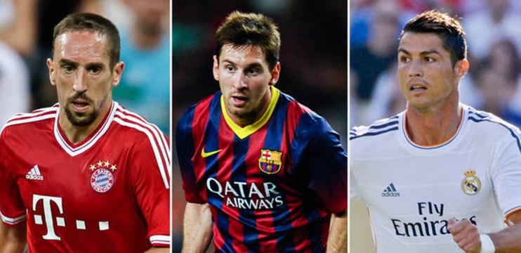 Ballon d'Or : CR7, Ribéry et Messi finalistes !