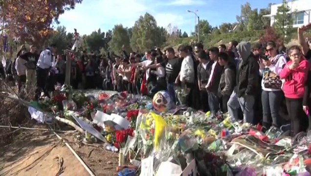 Memorial to Actor Paul Walker - RIP PAUL WALKER FUNERAL 2013