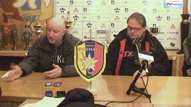 Konferencja prasowa po meczu Podhala z Tychami