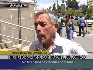 Fuertes tormentas se registraron el día domingo