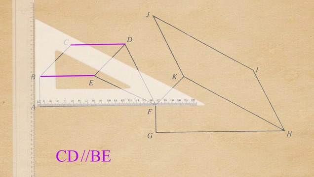 Vérifier si des droites ou des segments sont parallèles , Géométrie CM1 CM2