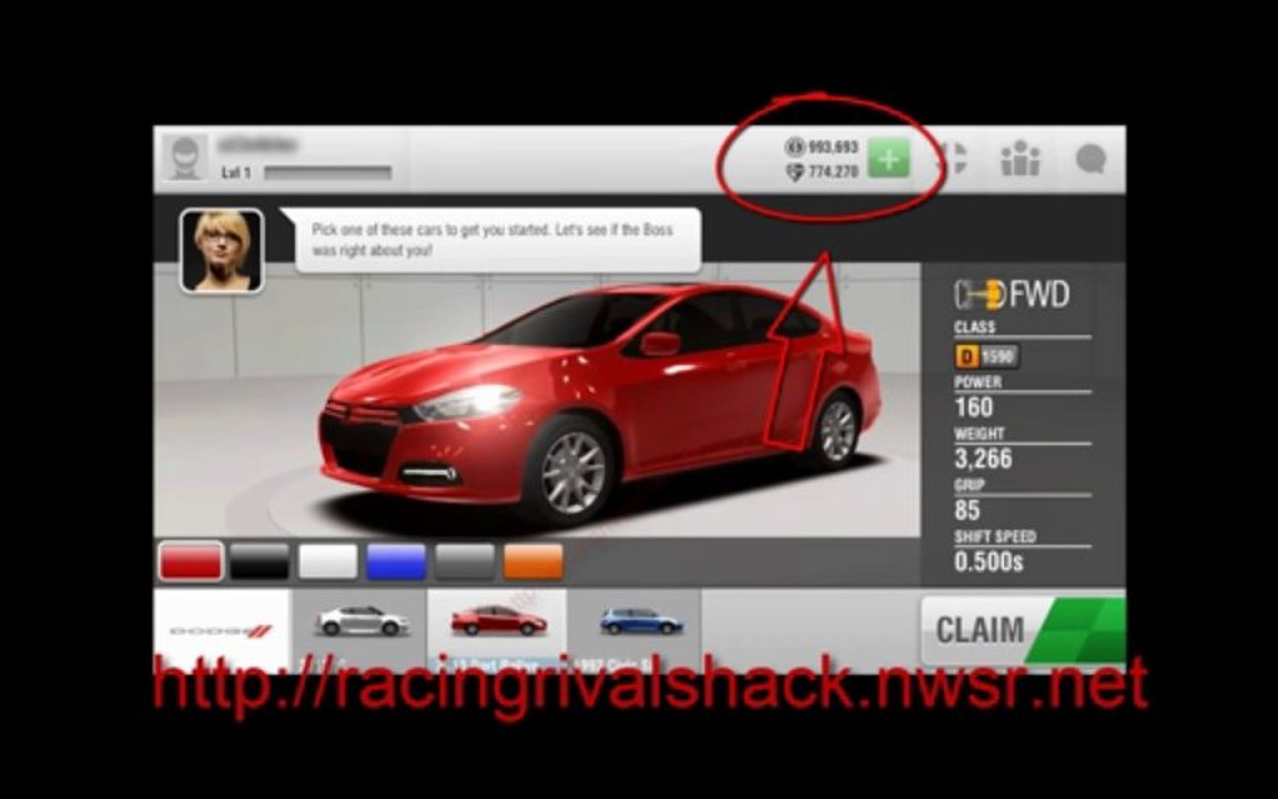 Racing Rivals Triche (iOS et Android) - avec la preuve [Cash et Gems]