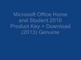 Microsoft Office Home and Student key 2013