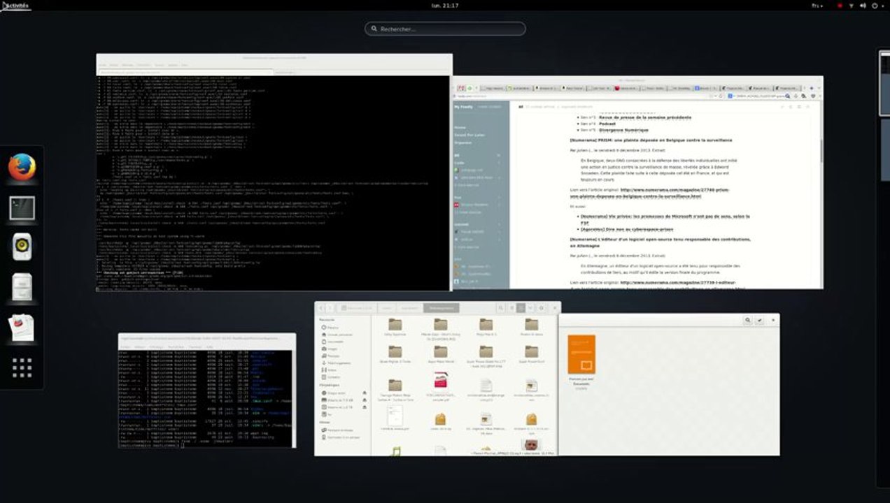 GNOME Shell 3.10: présentation générale