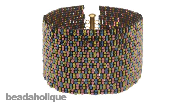 How to do 2 Drop Flat Even Count Peyote Stitch Bead Weaving