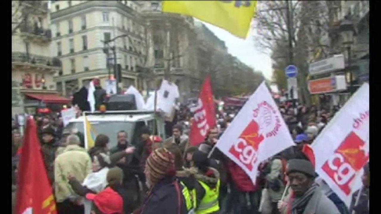 Manif des Chômeurs à Paris - 7 décembre 2013