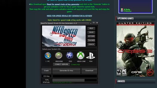 Nfs rivals network