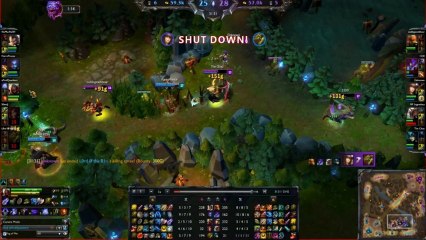 League of Legends D1 Zed Plays - Quadrakill with Sick Escape ft. xprofquackers & RF Legendary