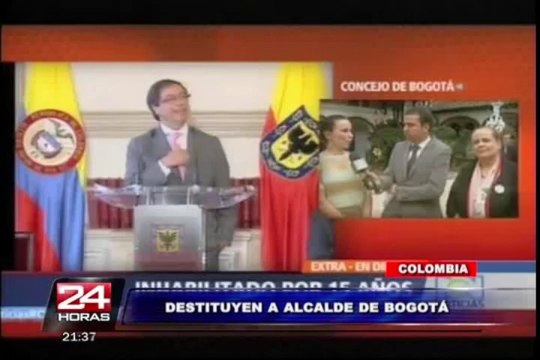 Alcalde de Bogotá fue destituido tras gestión calificada como 'negligente'