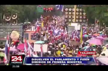 Gobierno de Tailandia disuelve el Congreso y convoca a elecciones