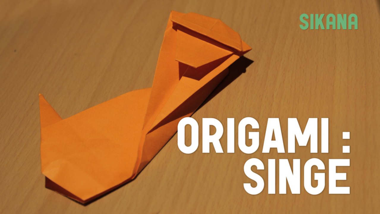 Origami : Le singe en papier.