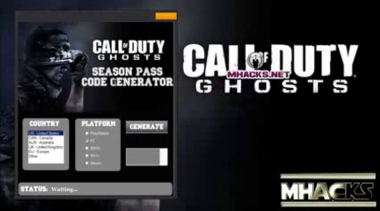 Call of Duty Ghost Season Pass Code Generator 2013 December