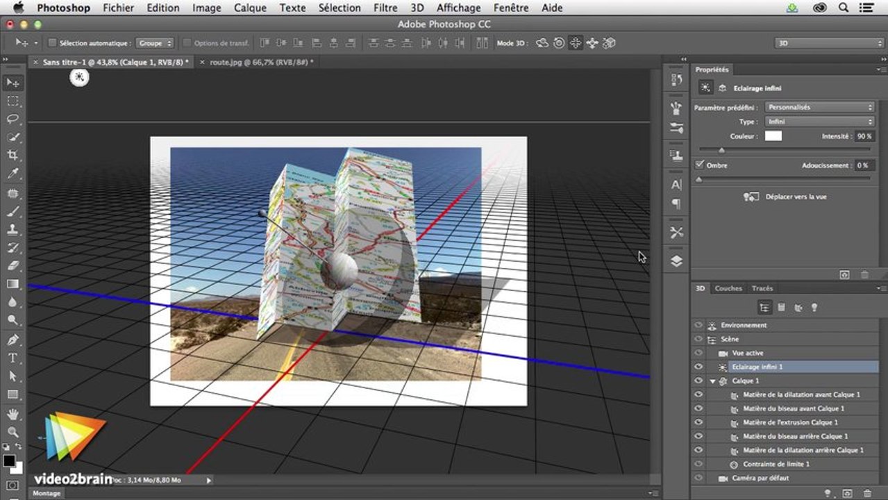 La 3D avec Photoshop CC : trailer | video2brain.com