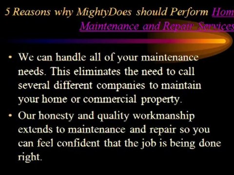 Home Maintenance and Repair Services