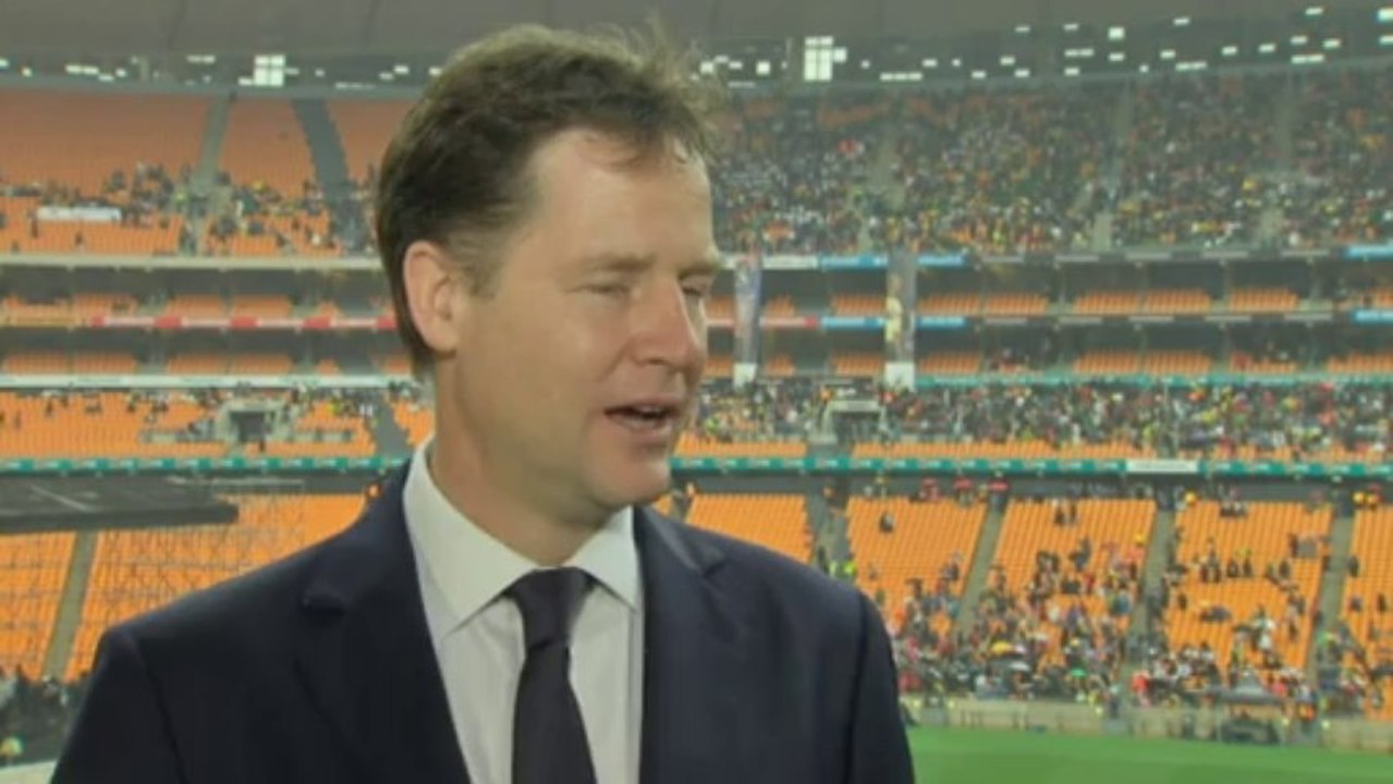 Mandela tributes: David Cameron and Nick Clegg pay respects