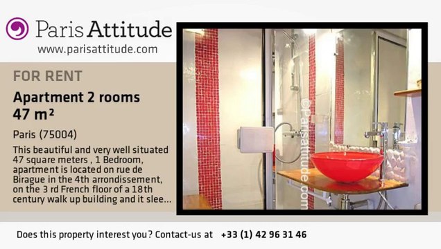 1 Bedroom Apartment for rent - Place des Vosges, Paris - Ref. 6300