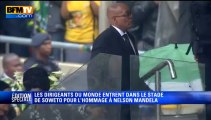 Hommage à Mandela: Jacob Zuma sifflé à son arrivée au stade de Soweto - 10/12