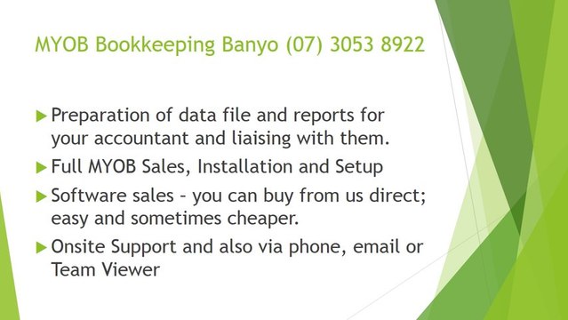 MYOB Bookkeeping Banyo (07) 3053 8922