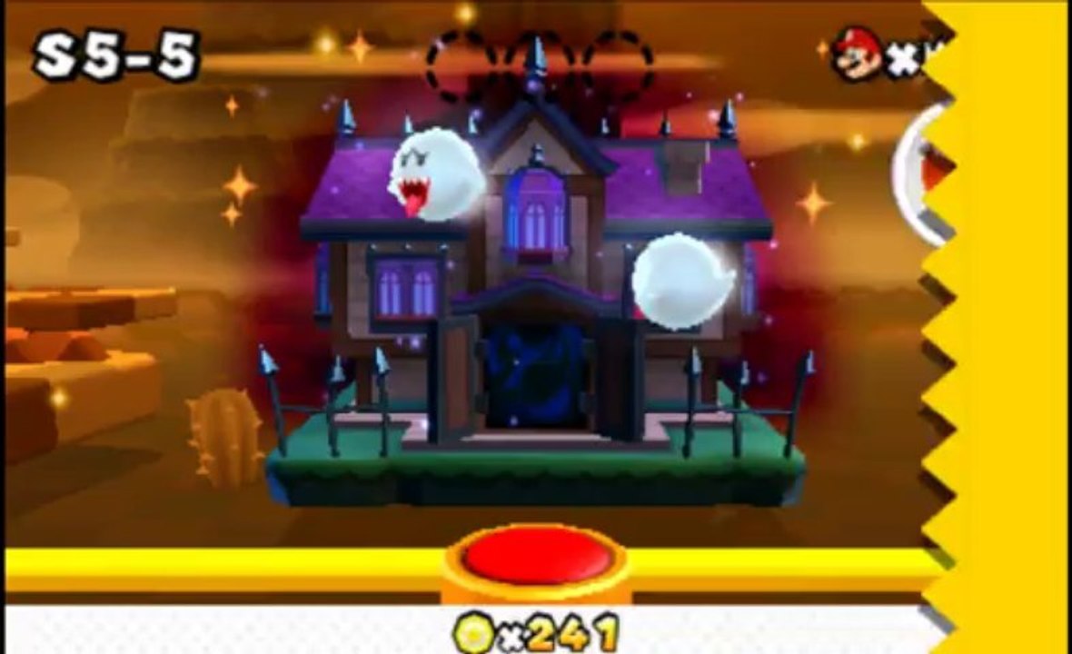 Super Mario 3D Land Walkthrough (3DS HD 1080p) Special World 5-4 All Star Coins 100%