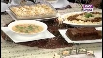 Zauq Zindagi with Sara Riaz  and Dr. Khurram Musheer, Rich Fruit Cake, Tom Yum soup, Spaghetti Italiano & Banana Cream Pie, 10-12-13