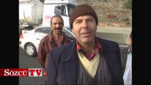 Kumaş dolu kamyon yandı, otoyol 5 saat kapandı