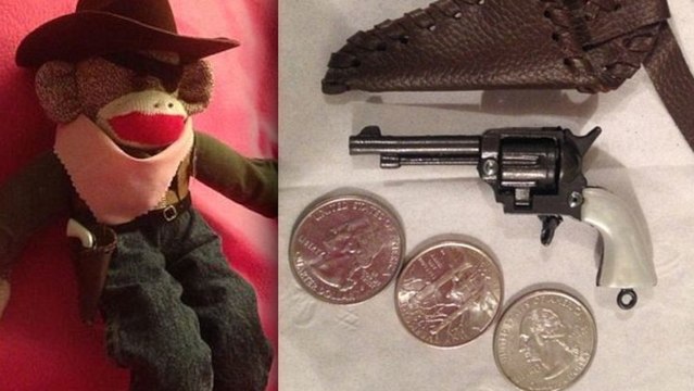 TSA Confiscates Toy Gun from Sock Monkey