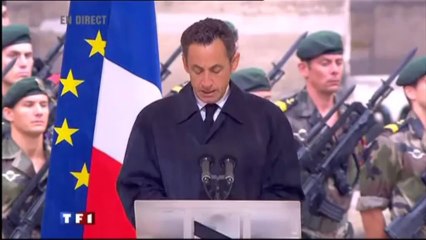 Nicolas Sarkozy : "Vous n'êtes pas morts pour rien" [19.07.2011]