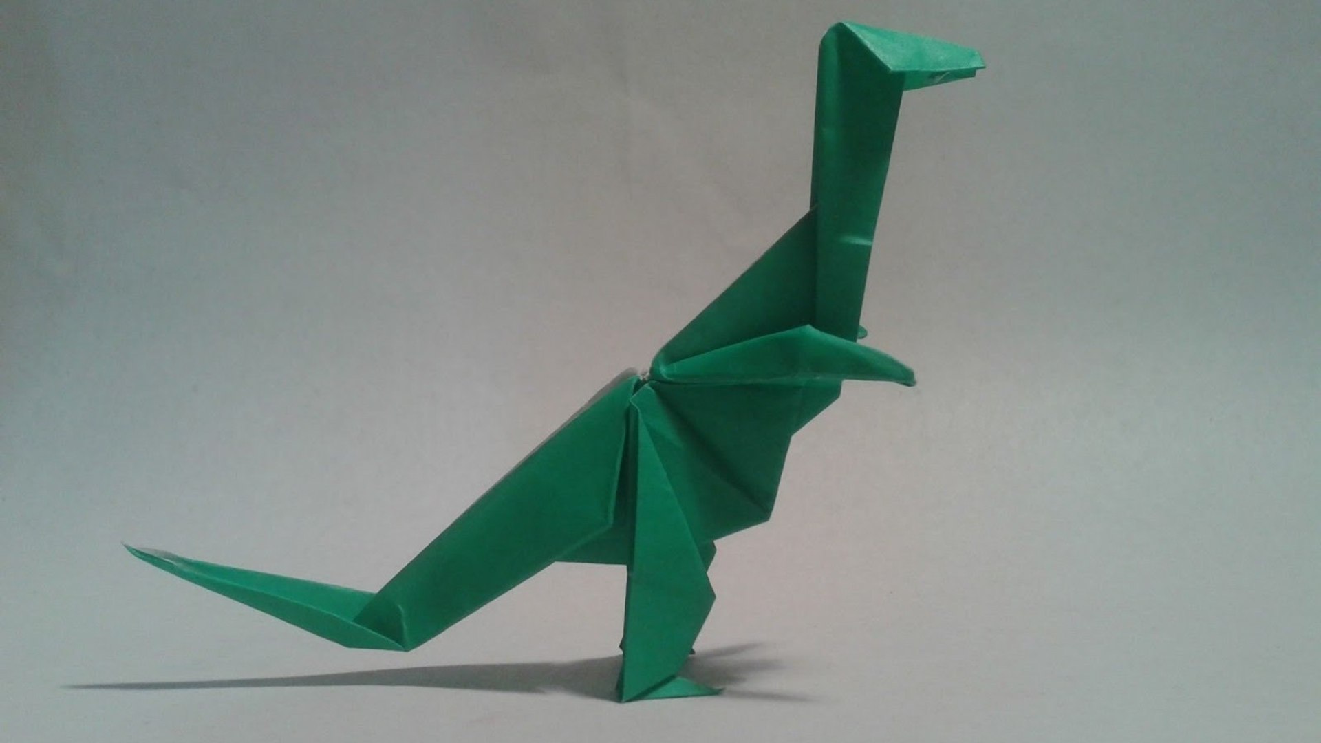 Como hacer un dinosaurio de papel (T-REX) - video Dailymotion