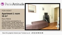Studio Apartment for rent - Convention, Paris - Ref. 8636