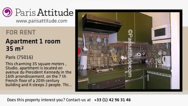 Studio Apartment for rent - Maison de la Radio, Paris - Ref. 7365