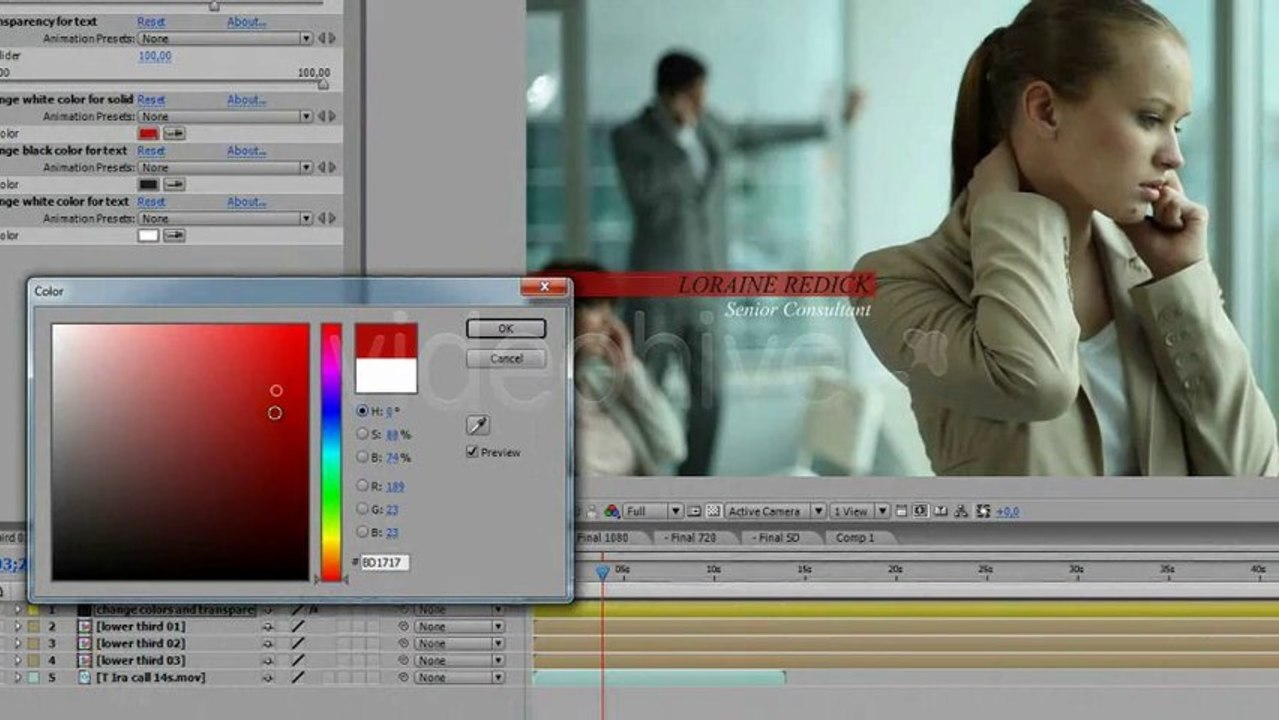 lower thirds templates - after effects templates - Discreet Business Lower Thirds