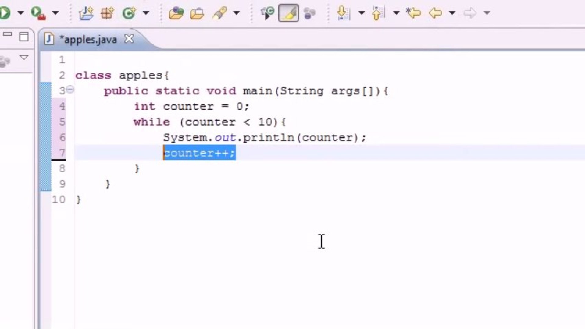 Java Programming While Loop