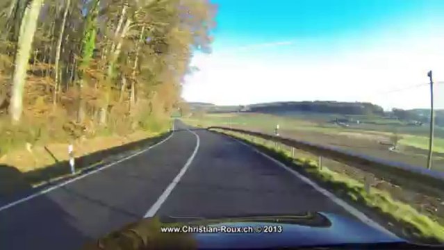 UHD/4K to 1080p25 - Switzerland 253 (Camera on board): Cudrefin to Fribourg (GoPro Hero3)