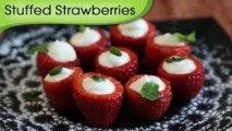 Stuffed Strawberries - Christmas Special Sweet Dessert Recipe By Annuradha Toshniwal [HD]