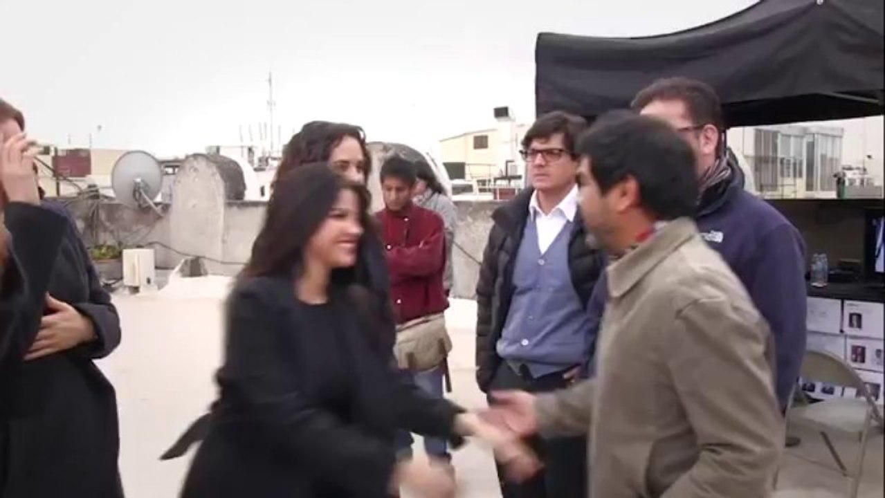 Maite Perroni detras de camaras Tiempos De Amor