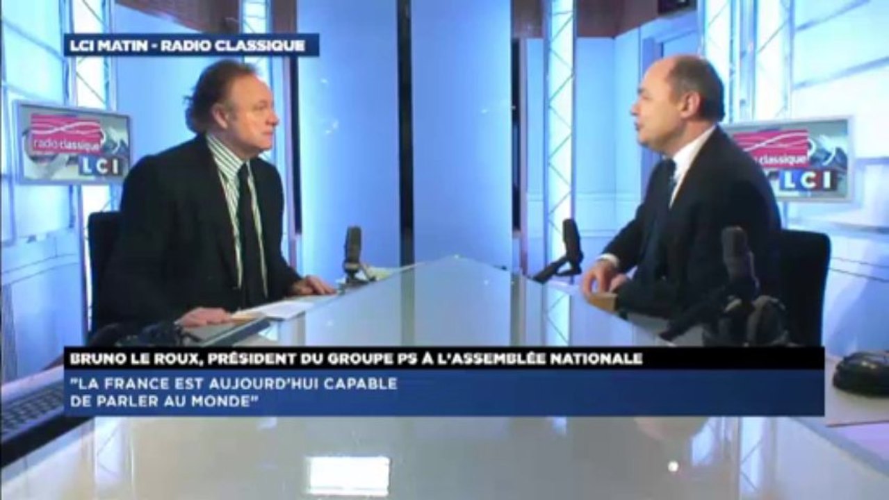Bruno Le Roux, invité politique de Guillaume Durand avec LCI